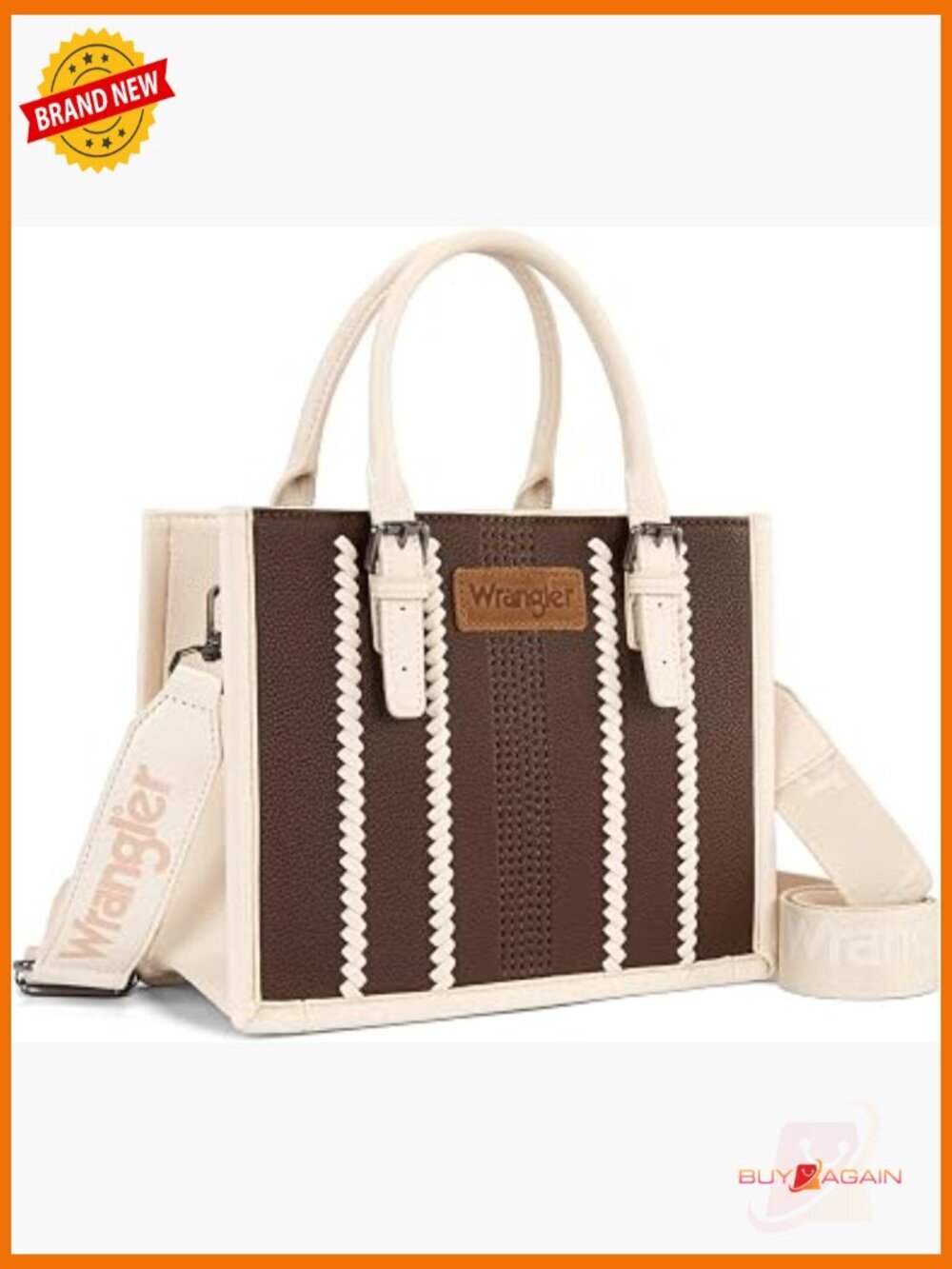 Boho Western Tote Bag w/ Signature Strap Satchel